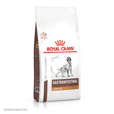 1,5кг Корм ROYAL CANIN Gastrointestinal Low Fat диета для собак при нарушениях пищеварения и экзокринной недостаточности поджелудочной железы