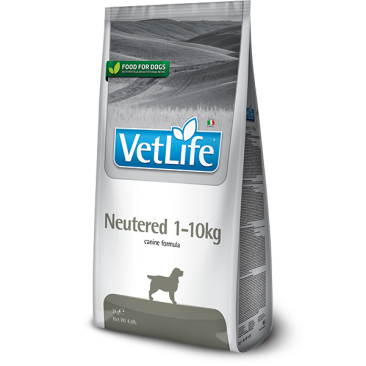 2кг Корм Farmina Vet Life Neutered Dog 1-10 кг диета для взрослых кастрированных или стерилизованных собак мелких пород весом 1-10кг