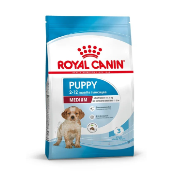 3кг Корм ROYAL CANIN Medium Puppy для щенков средних пород до 12 месяцев