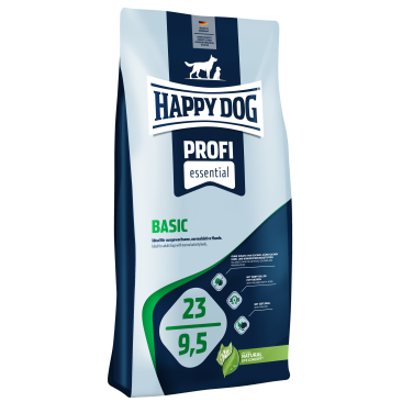 20кг Корм Happy Dog Profi Krokette 23 / 9,5 Basis для взрослых собак всех пород с нормальными потребностями в энергии