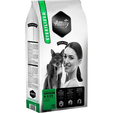 Корм в развес Amity Premium Sterelized Cats Chicken&Rice для стерилизованных кошек с Курицей и рисом, 1кг