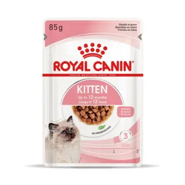 85гр Влажный корм ROYAL CANIN Kitten Instinctive для котят с 4 до 12 месяцев, в соусе (пауч)