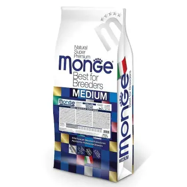15кг Корм Monge Dog SP Medium Adult для взрослых собак средних пород c Курицей и рисом