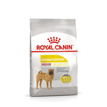 3кг Корм ROYAL CANIN Medium Dermacomfort для взрослых собак средних пород с чувствительной кожей