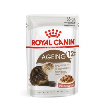 85г Влажный корм ROYAL CANIN Ageing +12 для взрослых кошек старше 12 лет, в соусе (пауч)