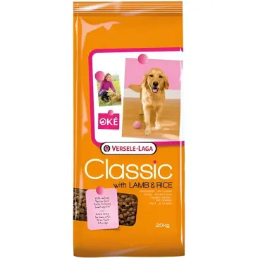 20кг Полнорационный сухой корм OKE CLASSIC для взрослых собак всех пород,ягненок и рис