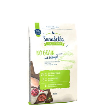 2кг Корм Sanabelle No Grain Poultry для кошек с чувствительным пищеварением с Птицей