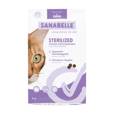 8кг Корм Bosch Sanabelle Sterilized Care для стерилизованных кошек с Птицей