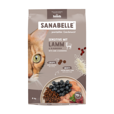 Корм в развес Sanabelle Sensitive with Lamb для кошек с чувствительным пищеварением с ягненком