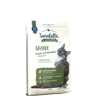 2кг Корм Bosch Sanabelle Grande для взрослых кошек крупных пород из мяса Птицы