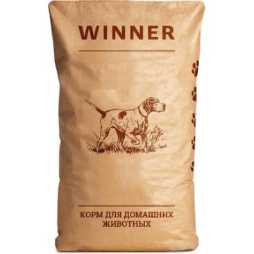 8кг Корм Мираторг Winner для взрослых собак средних и крупных пород с Курицей