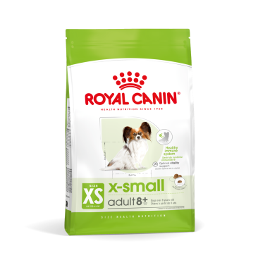 0,5кг Корм ROYAL CANIN X-Small Adult 8+ для собак миниатюрных пород старше 8 лет