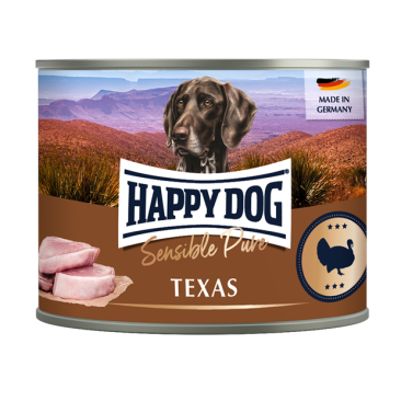 400гр Консервы Happy Dog Sensible Pure Texas для взрослых собак всех пород из мяса Индейки
