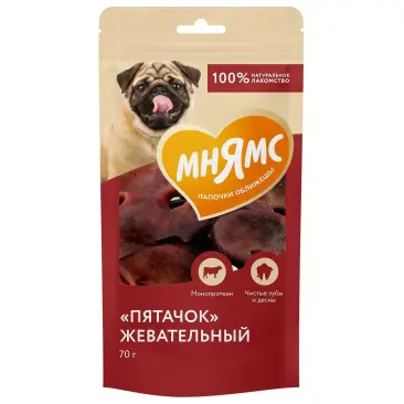 70гр Лакомство Мнямс для собак "Пятачок" жевательный