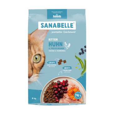 8кг Корм Sanabelle Kitten для котят и беременных/кормящих кошек