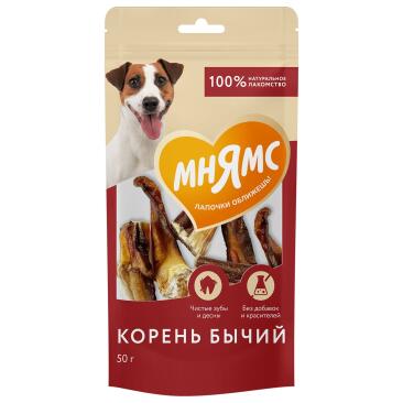 50гр Лакомство Мнямс для собак Корень бычий