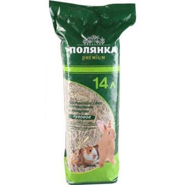 Сено луговое Полянка Premium, 14л