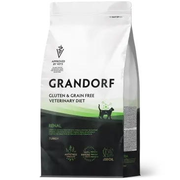 2кг Корм GRANDORF VET CAT RENAL для кошек при хронической почечной недостаточности на основе бескостной Индейки