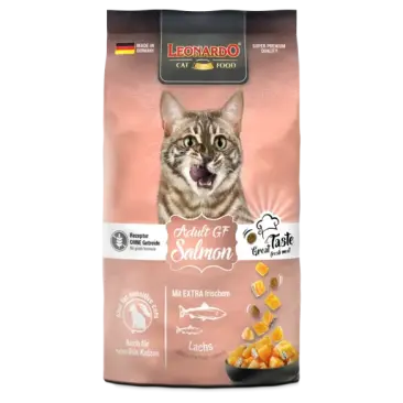 1,8кг Корм Leonardo Adult GF Salmon Беззерновой для взрослых кошек с Лососем