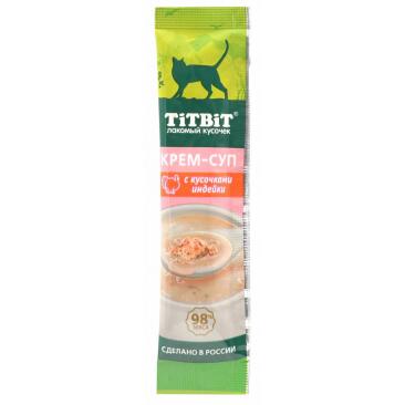 10гр Крем-суп TitBit для кошек с кусочками Индейки