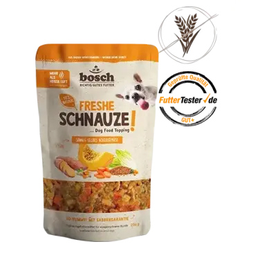 200гр Кормовая добавка Bosch Freshe Schnauze Topping для собак Жёлтые полевые овощи