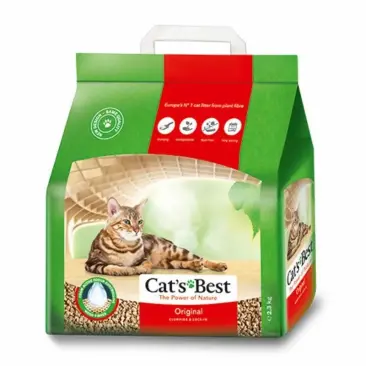 Наполнитель древесный Cat's Best Original 5л (2,1кг)