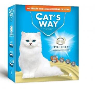 Наполнитель комкующийся Cats Way Box, Марсельский бриз, 6л
