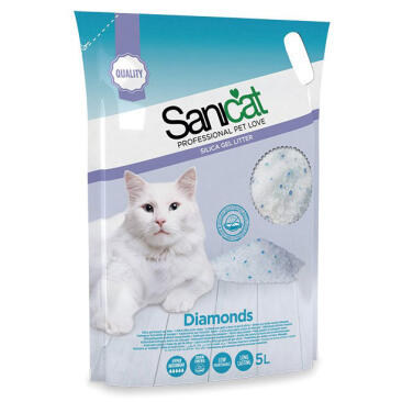 Наполнитель силикагелевый Sanicat Diamonds 3,8л
