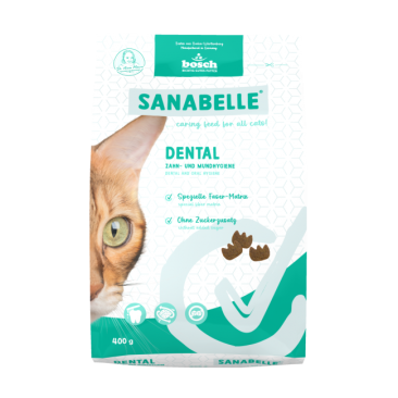 2кг Корм Bosch Sanabelle Dental для чистки зубов и удаления зубного налета у кошек из мяса Птицы
