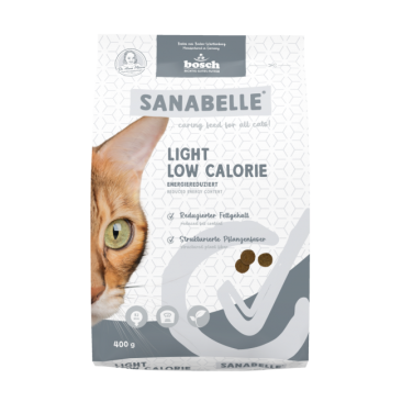 0,4кг Корм Bosch Sanabelle Light with poultry для взрослых кошек из мяса Птицы