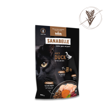 0,04кг Корм Bosch Sanabelle Juicy для взрослых кошек с Уткой
