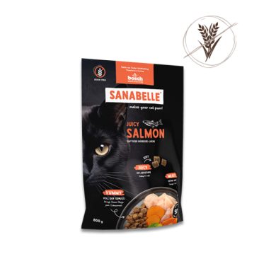 0,04кг Корм Bosch Sanabelle Juicy для взрослых кошек с Лососем