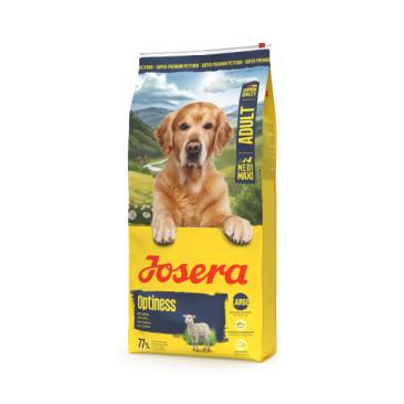 12,5кг Корм Josera Optiness (Adult Medium/Maxi 22/12) для взрослых собак средних и крупных пород с Птицей и ягненком