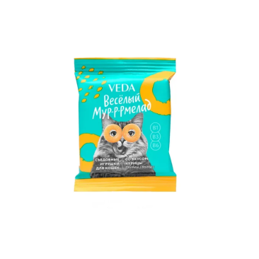 6гр Лакомство VEDA Весёлый мур-р-рмелад для кошек с Курицей
