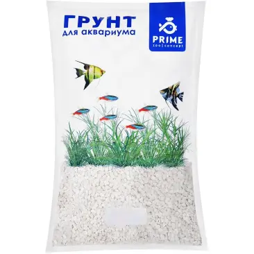 Грунт PRIME 2,7кг Коралловый белый 3-4мм