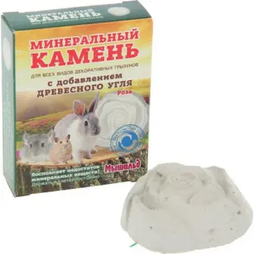 12гр Минерально-солевой камень Мышильд "Роза" для грызунов