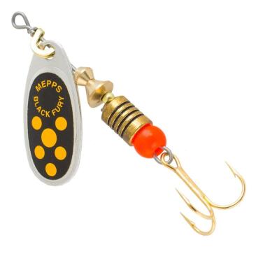 Блесна вращающаяся Mepps BLACK FURY Jaune №02 AG (серебро/жел)