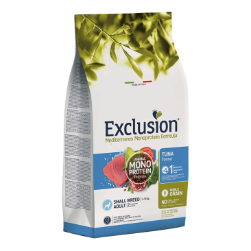 2кг Корм EXCLUSION Monoprotein Small Tuna Noble Grain для собак мелких пород с Тунцом