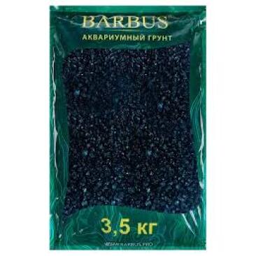 Грунт BARBUS 3,5кг цветная каменная крошка ЧЕРНЫЙ ПРЕМИУМ 2-4мм