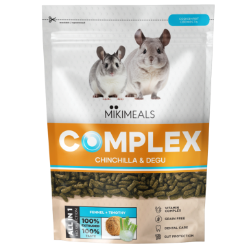 500гр MIKIMEALS Complex Корм для Шиншилл и Дегу