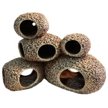 Декорация из светлой керамики Пещеры для нереста 1, 14*7,5см