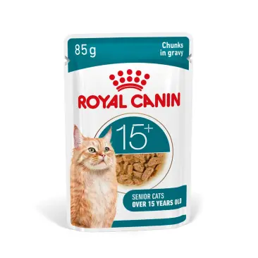 85гр Влажный корм ROYAL CANIN Ageing +15 для взрослых кошек в возрасте 15 лет и старше, кусочки в соусе
