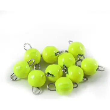 Груз чебурашка вольфрамовая разборная LJ Pro TUGSTEN JIG BALL Yellow 5гр, 2шт