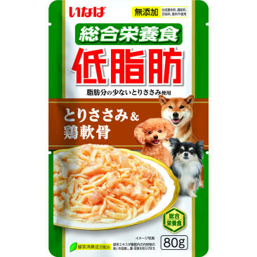 80гр Влажный корм INABA Teishibo для взрослых собак с Куриным филе и куриными хрящами