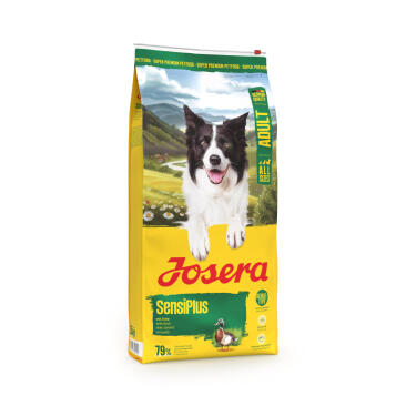 12,5кг Корм Josera SensiPlus (Adult Sensitive 24/12) для взрослых собак всех пород с чувствительным пищеварением с Уткой и рисом NEW