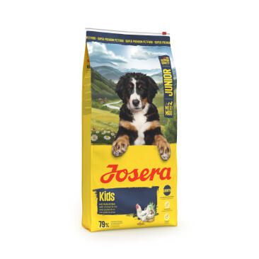 12,5кг Корм Josera Kids (Junior Medium/Maxi 25/12) для щенков и молодых собак, средних и крупных пород с Птицей, Рисом и мясом Мидий NEW
