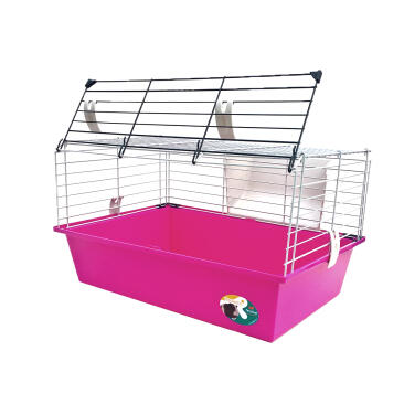 Клетка Ferplast CAVIE 60 для морских свинок, 58*38*31,5см Розовый