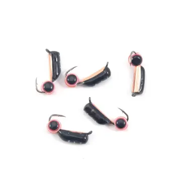 Мормышка вольфрамовая безнасадочная "ЯМАН" Столбик №8, d-3 мм, L-9,5 мм, 1,3 г, рыбий глаз, Медь