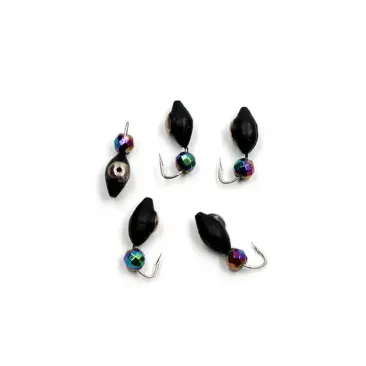 Мормышка вольфрамовая безнасадочная "ЯМАН" Овсинка с коронкой из никеля, d-3мм, 0,7 г, Кристалл хамелеон