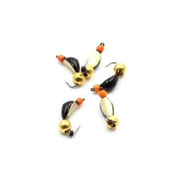 Мормышка вольфрамовая безнасадочная "ЯМАН" Нимфа широкая №3, 0,65 г, латунный шар, Латунь